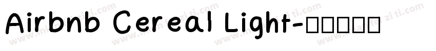 Airbnb Cereal Light字体转换